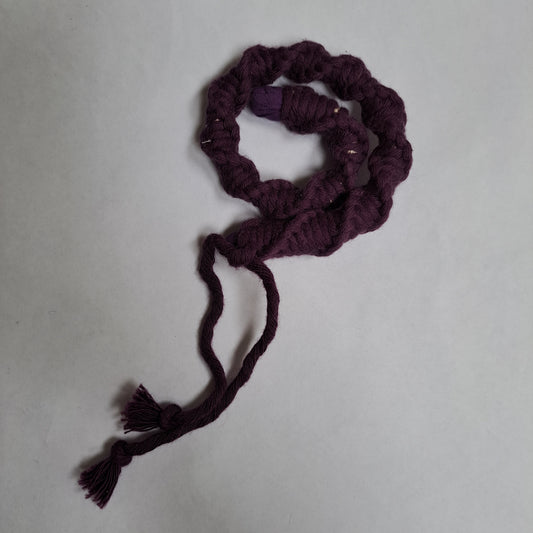 Purple Macrame Spiralocks